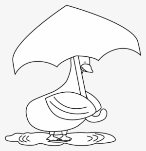 Duck - Clipart - Black - And - White - Duck Black And White Transparent Background Clipart #1840490