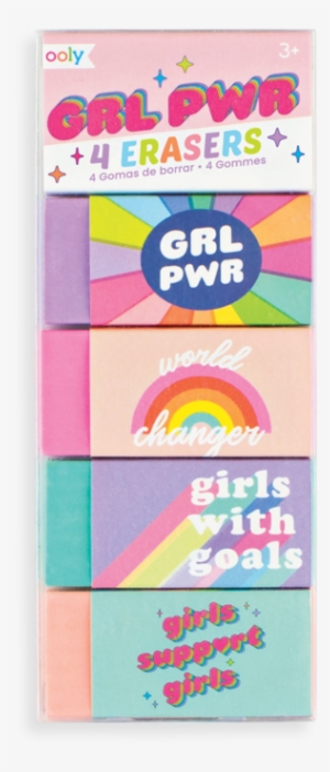 Girl Power Erasers Set Of - Eraser #1842111