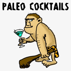 Caveman Clipart Drunk - Caveman Drinking #1842342