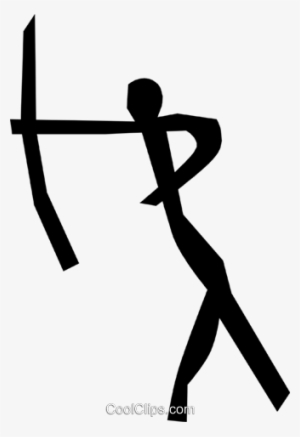 Hunter Royalty Free Vector Clip Art Illustration - Caveman Drawings #1842491