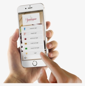 A Hand Holding A Smartphone Showing Wispot Portal Page - Smartphone In Mano Png #1842871