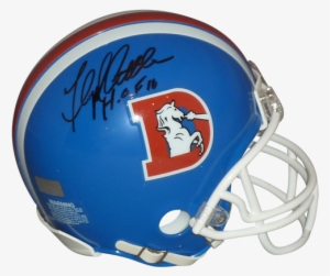 Floyd Little Autographed Denver Broncos Mini Helmet - Denver Broncos #1843039
