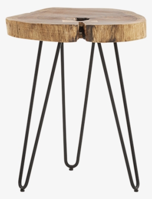 Image For Brown Wood And Metal End Table From Brault - End Table #1843133