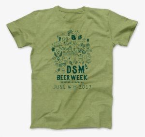 2017 Des Moines Beer Week Green Tee - Unicorn Face Birthday Shirt #1843205