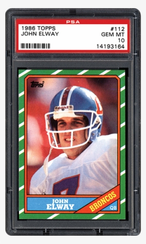 John Elway Trading Cards Collecting The "duke Of Denver" - 1986 Topps #112 John Elway Psa 10 Broncos #1843238