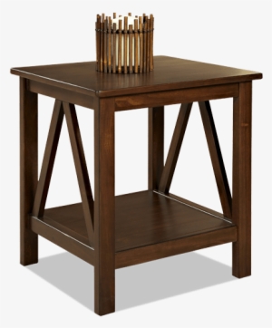 Apollo End Table - Linon Titian End Table - Antique Tobacco, Brown #1843326