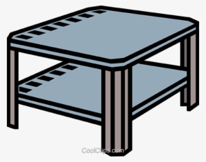 Coffee Table, End Table Royalty Free Vector Clip Art - Clipart Coffee Table #1843723