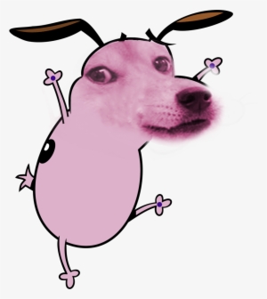 Shiba Inu Eustace Bagge Pink Dog Like Mammal Nose Mammal - Courage The Cowardly Dog Clip Art #1844411