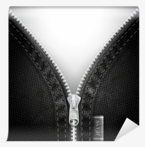 Leather Background With Open Zipper Wall Mural • Pixers® - Denim Background #1844545
