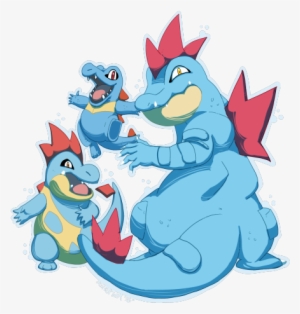 Feraligatr Line Commission - Cartoon #1844673