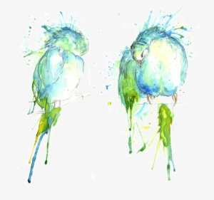 They Have A Cave Troll - Budgie Series - Preening Pair Canvas Print - Small #1845157