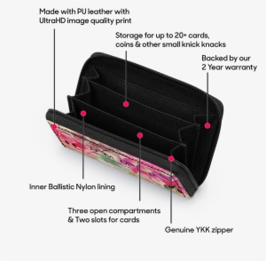 Dailyobjects Summer Of Love Zipper Slim Card & Coin - Handbag #1845787