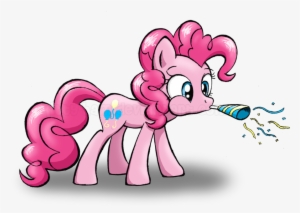 Kitty-ham, Confetti, Mouth Hold, Party Blower, Pinkie - Cartoon #1845939
