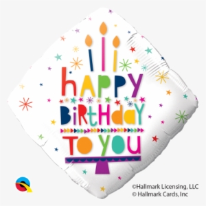 Happy Birthday Diamond Mylar - Qualatex #1846264
