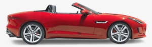 Red Jaguar F Type Car Side View Png Image Hd Wallpaper - Jaguar F Type Targa #1846638