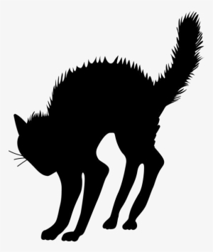 Halloween Black Cat Transparent Image - Halloween Cat Silhouette Tattoo #1846911