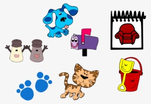Blue's Clues Clip Art And Set Clipart Png - Cartoon Cat #1847046