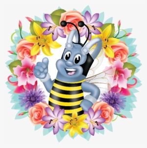 Able Flower Circle - Cartoon #1847420