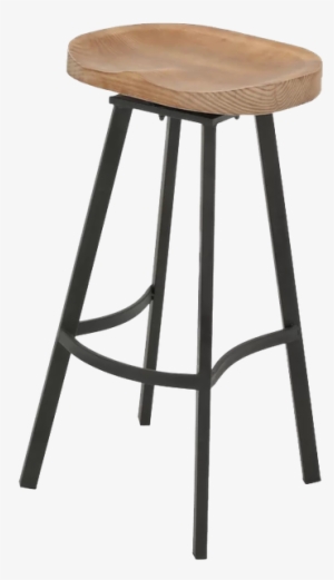Gdf Studio Shea Wood And Iron Rustic Swivel Barstool #1847807