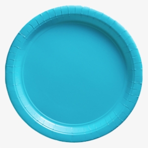 Carribbean Blue Paper Dinner Plates 20ct - Plate #1848006
