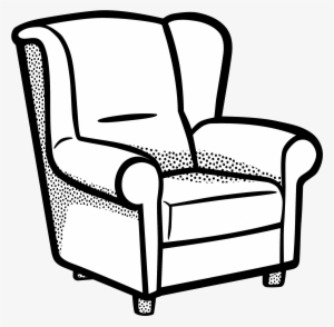 Clip Library Download Drawing Chair - Living Room For Coloring #1848214