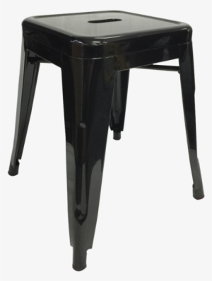 45cm Black Gloss Replica Tolix Stool - Tolix Bar Stool #1848374