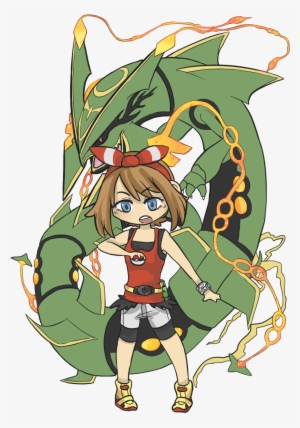 Chibswipgaia Pkmnsapphire - May And Mega Rayquaza #1848671