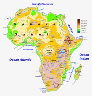 Topografia Dau Continent African - Africa #1848723