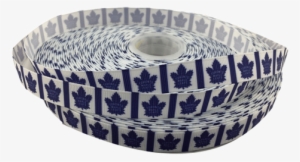 Toronto Maple Leafs New Logo Grosgrain Ribbon 5/8\ - Blue And White Porcelain #1848792