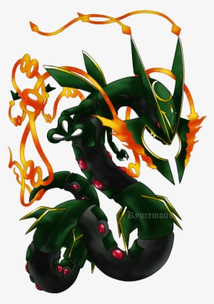 Mega Rayquaza V2 No Bg By Kyuremous - Pokémon Mega Rayquaza Shiny #1848815