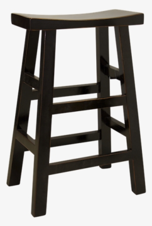 Black Wooden Bar Stool - Armen Living Sonata Stationary Barstool, Brown #1848882