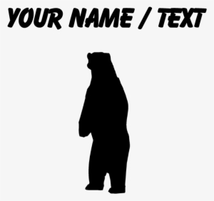 Custom Standing Bear Silhouette Baseball Cap - High Jump Silhouette #1848973