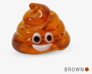 Tpee The Poop Emoji Collectible Miniature Glass Figurine - Tpee The Poop Emoji (in Tynies Collector's Frame) #1849192