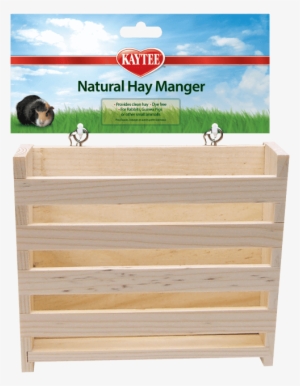 Natural Wooden Hay Manger - Kaytee Natural Large Hay Manger #1849680