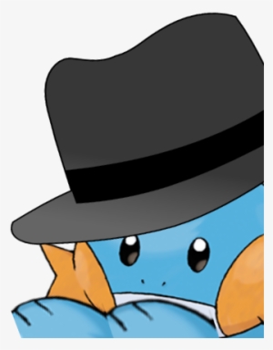 Mudkip Transparent Top Hat Banner Royalty Free Stock - Mudkip With A Fedora #1849985