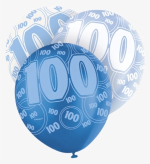 Happy 100th Birthday 12 Pearlized Printed Latex Balloons - Png 100th Birthday Transparent #1850715