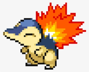 Cyndaquil Cyndaquillart Pixelart Fanart Pixelpokemon - 8 Bit Cyndaquil #1851530