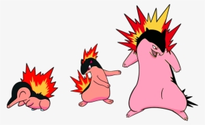 Alternate Shinies Cyndaquil Quilava And By High - Cyndaquil Quilava And Typhlosion #1851696