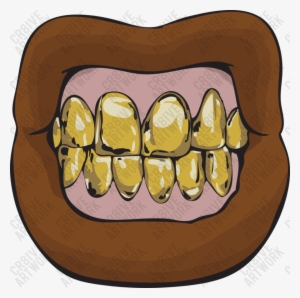Teeth Grill Png Clip Art Library Download - Lips With Grills Png #1851757