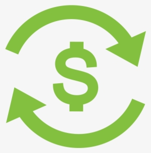 Dollar Sign In Circle Of Arrows - Dollar Sign Circle Arrows #1851808