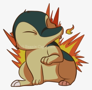 Cyndaquil Sticker Beanie Cap Prints Png Cyndaquil Sticker - Cartoon #1852211
