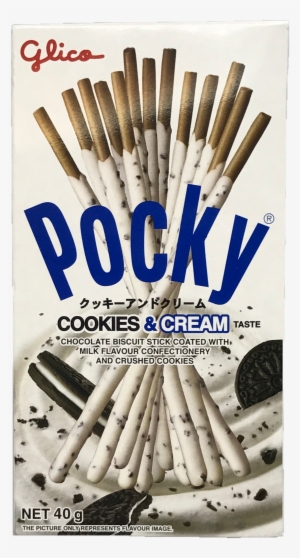 Glico Pocky Cookies & Cream 40g - Cookie And Cream Flavor Pocky #1852412