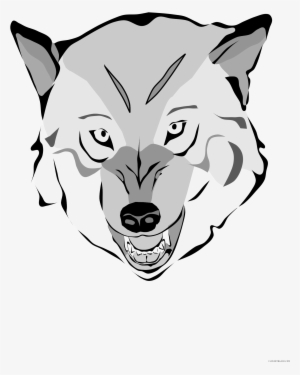 Face Illustration Of Vectors Search Music Animal - Scary Wolf Shower Curtain #1852874