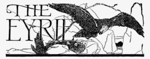 "the Eyrie" Banner Title, Showing A Bird Of Prey Landing - Weird Tales #1853994