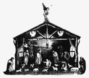 Nativity Items Are Temporarily On Hold While We Organize, - Nativity Scenery Black And White #1854267