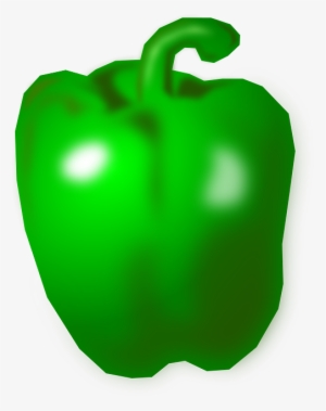 Green Pepper, Pepper, Green, Bell Pepper, Sweet Pepper - Pimiento Verde Vector #1854952