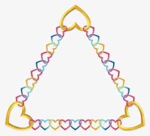 Tropical Border Frame Clipart - Triangle Transparent Frame Png #1855641