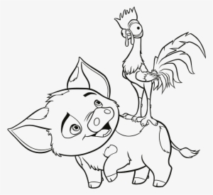 Coloring Book Pages Kids Fun Art Coloring Videos - Pua And Hei Hei Coloring Page #1855871