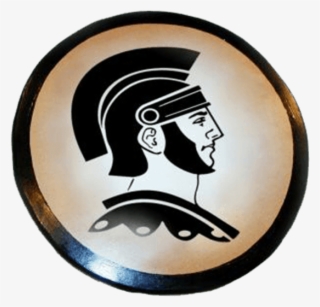 Wooden Spartan Warrior Shield - Ancient Greece Clipart #1856311