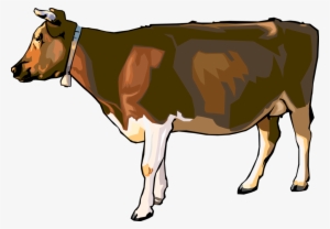 Vector Illustration Of Farm Agriculture Livestock Cattle - Cartoon Realistic Cow #1856340
